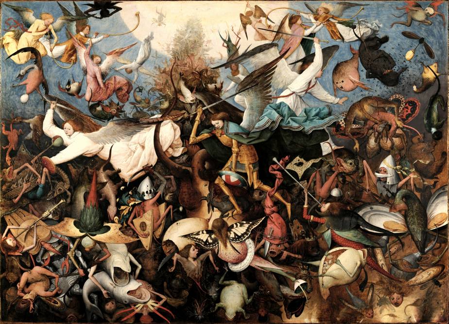 نقاشی سقوط فرشتگان سرکش